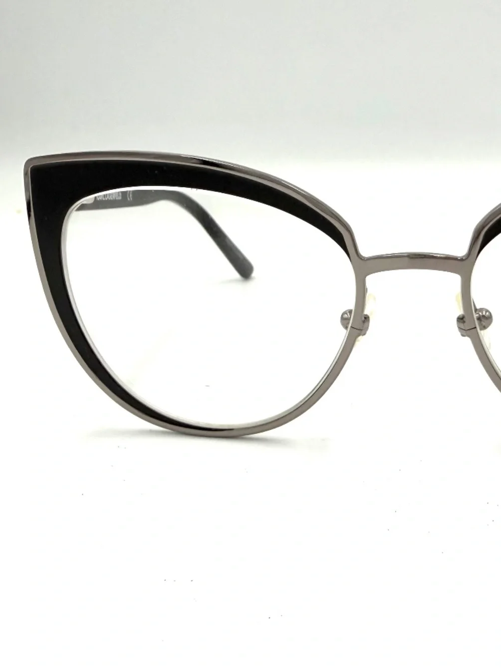 Karl Lagerfeld KL281 501 Black Gunmetal Cat Eye Eyeglasses 54-18-140